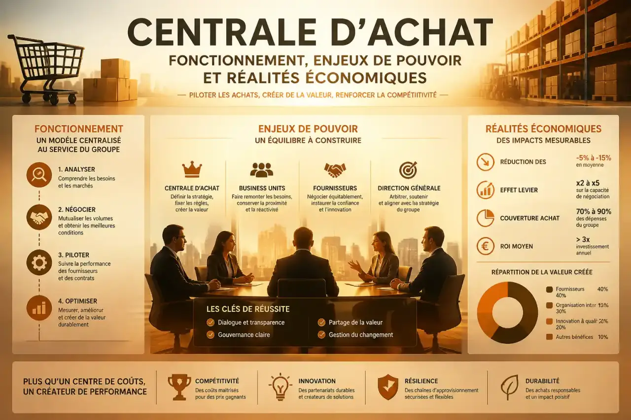 Centrale d’achat : fonctionnement, enjeux de pouvoir et réalités économiques