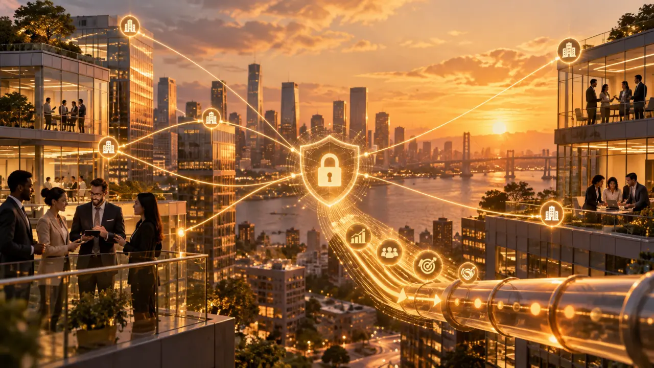 Connecter des entreprises : un réseau sécurisé au service du pipeline commercial