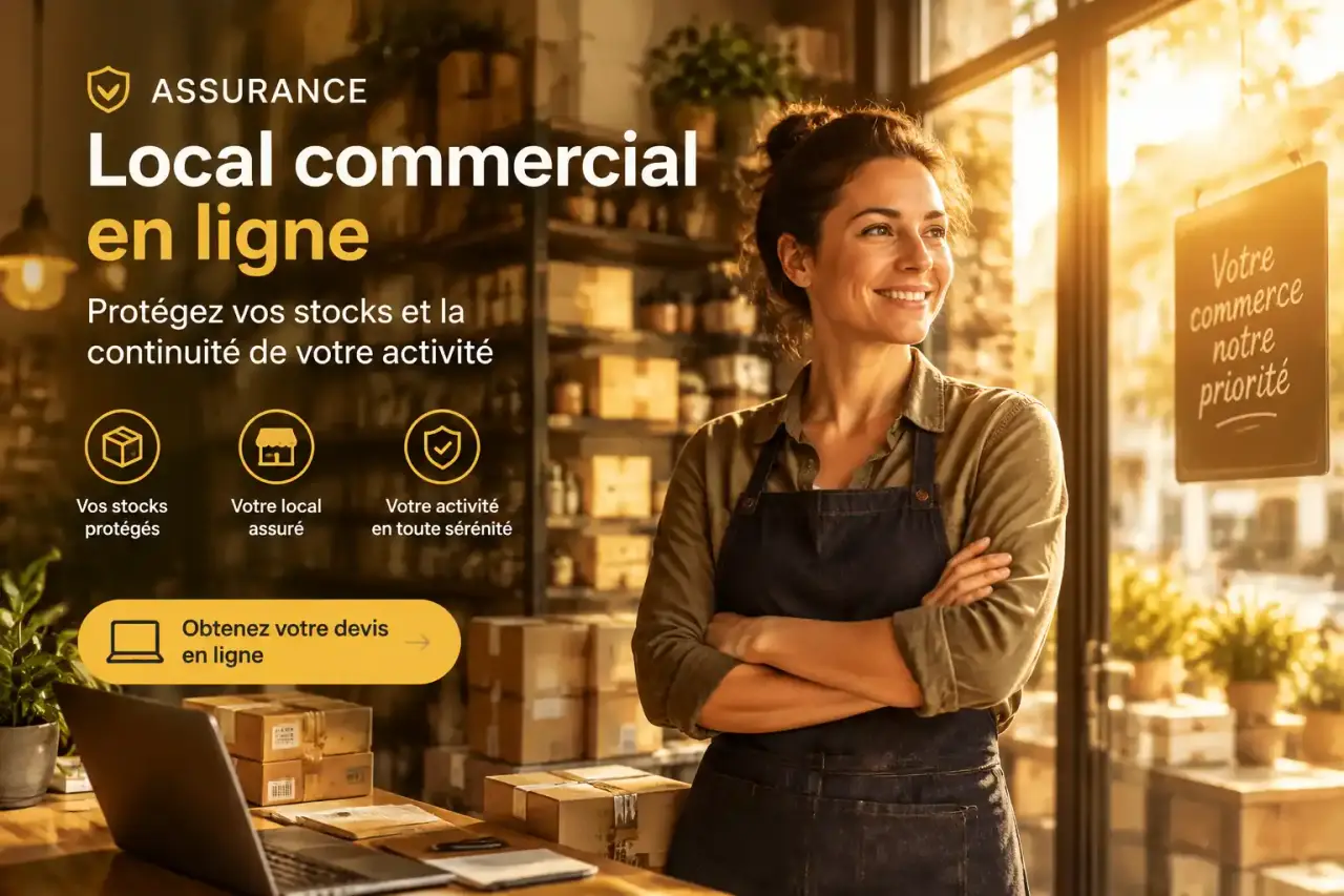 Assurance local commercial en ligne : protégez vos stocks et la continuité de votre activité
