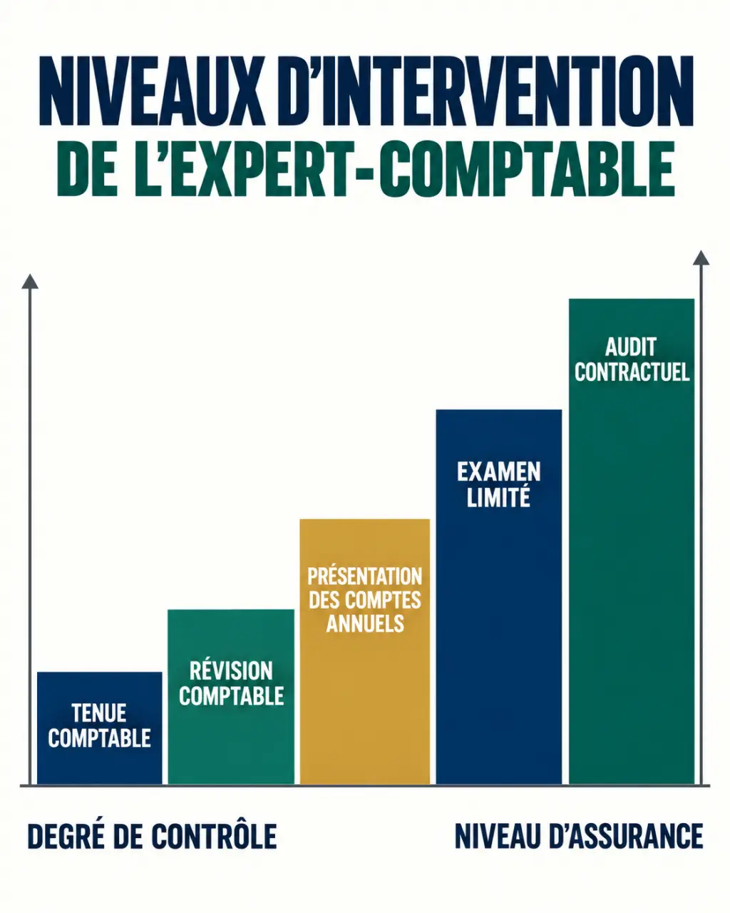 Contenu de gestion expert comptable : niveaux d’intervention de la tenue à l’audit