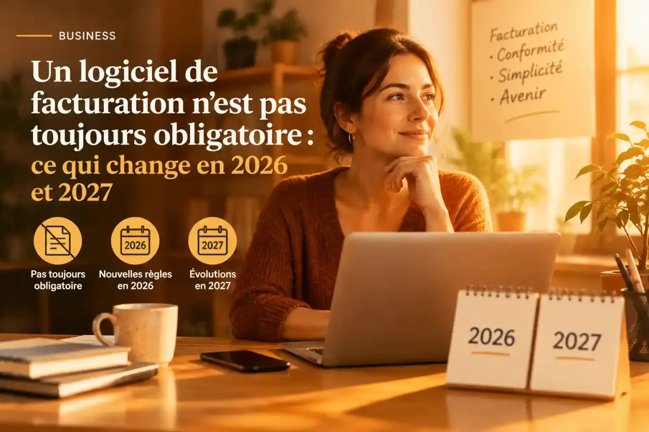 Un logiciel de facturation n’est pas toujours obligatoire : ce qui change en 2026 et 2027