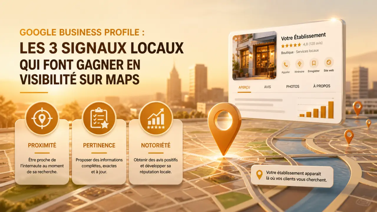 Google Business Profile : les 3 signaux locaux qui font gagner en visibilité sur Maps