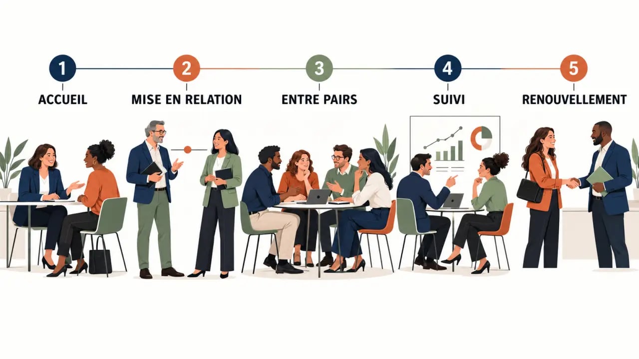 Parcours membre pour fidéliser les membres d'un réseau d'entrepreneurs