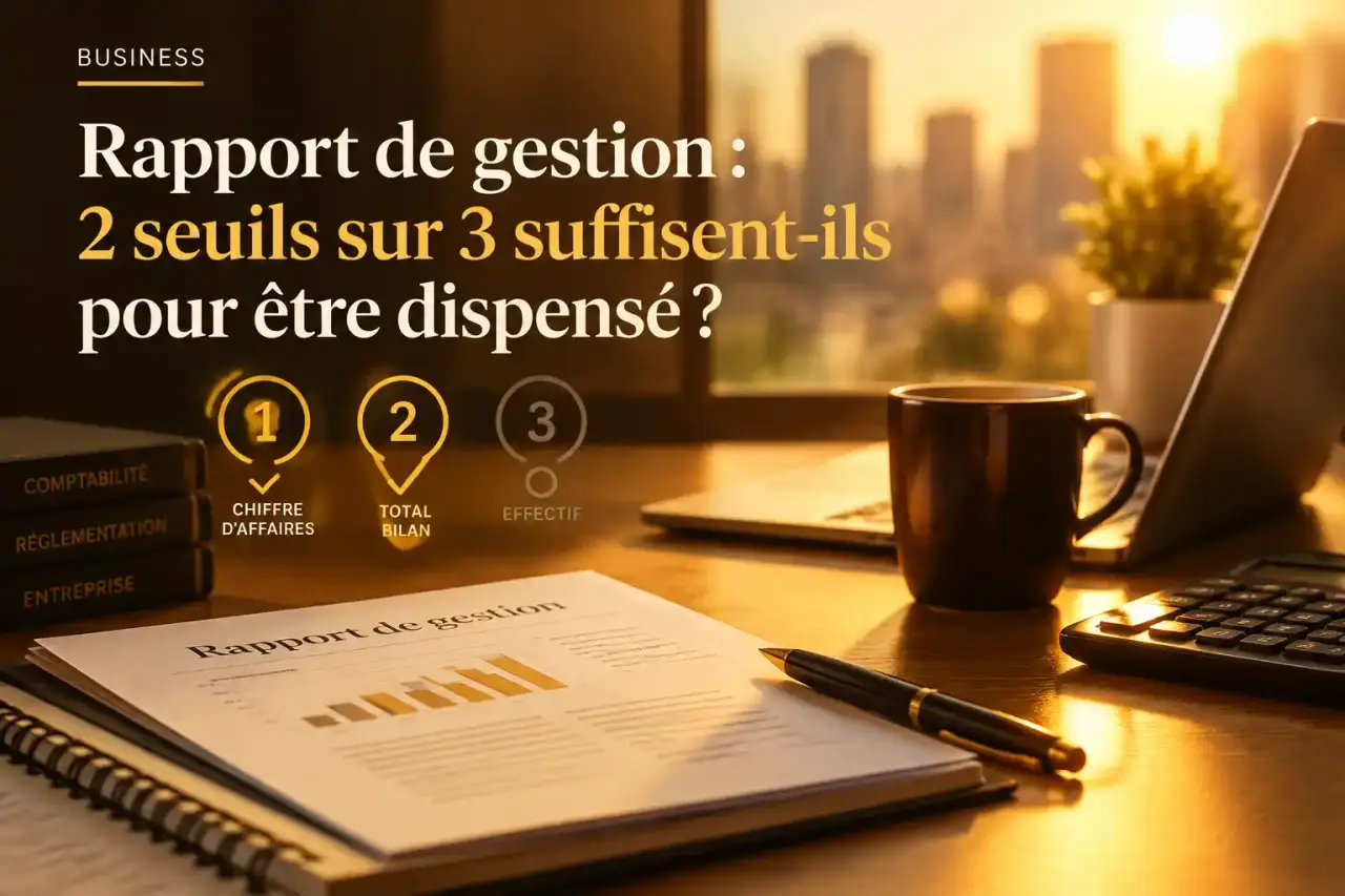 Rapport de gestion : 2 seuils sur 3 suffisent-ils pour être dispensé ?