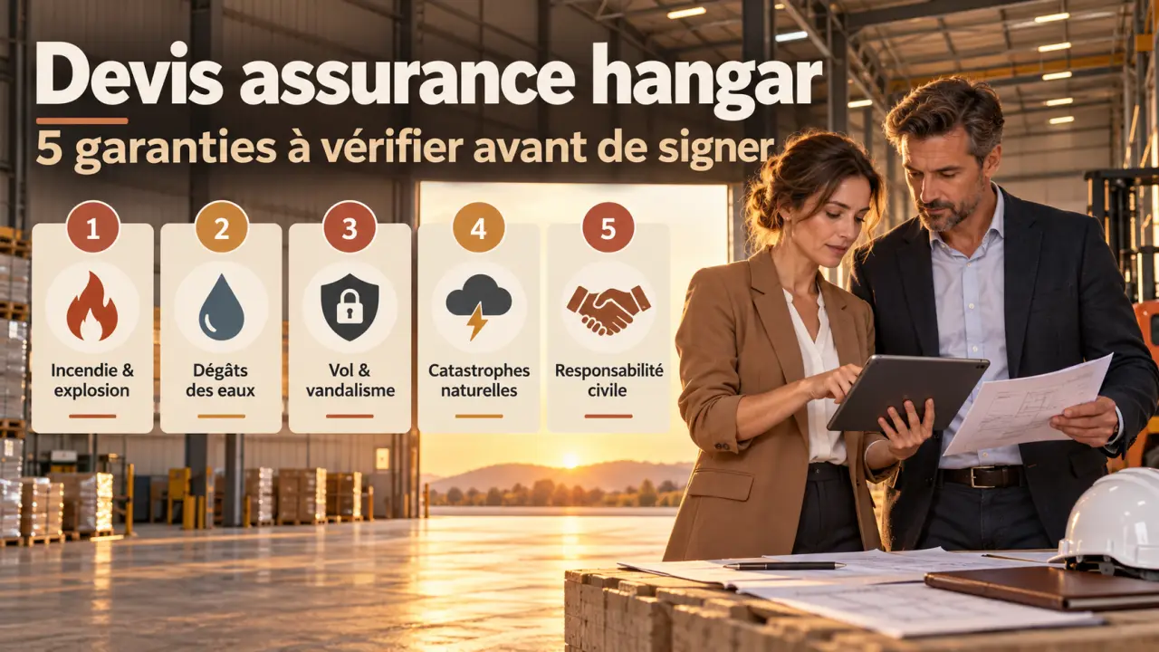 Devis assurance hangar : 5 garanties à vérifier avant de signer