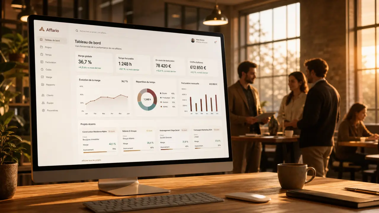 Logiciel de gestion par affaire : suivre la marge, les temps et la facturation sans tableur