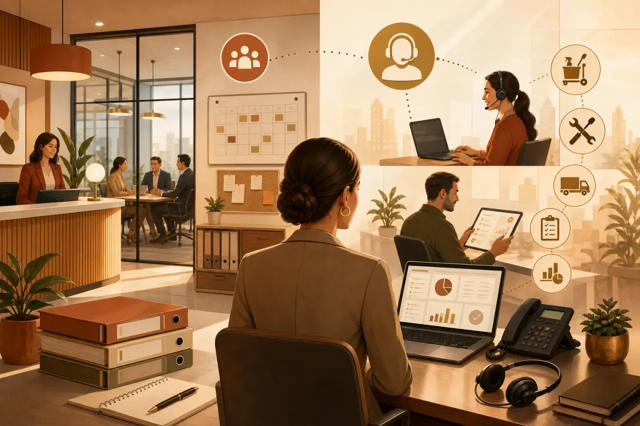 Office and office management : missions concrètes, différences clés et choix interne ou externalisé