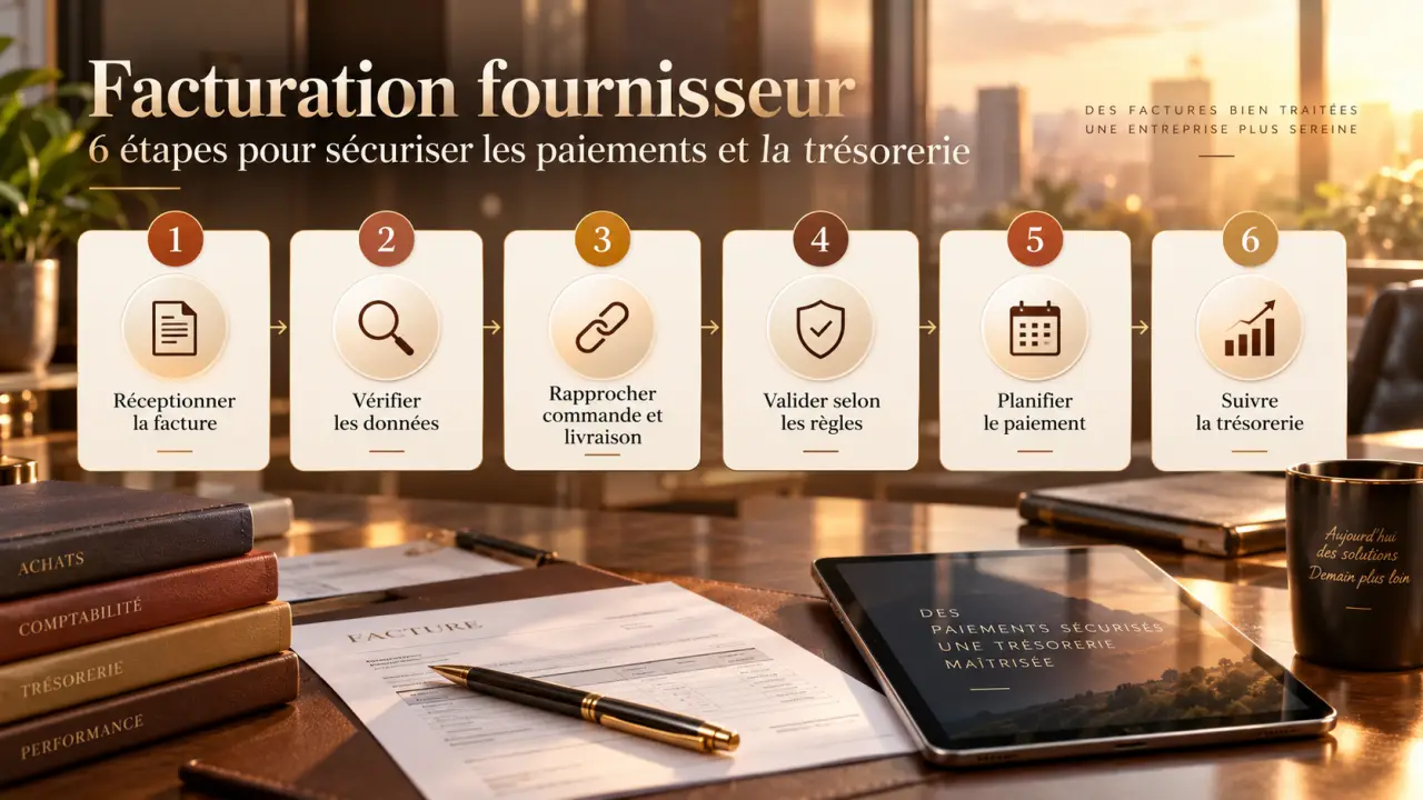 Facturation fournisseur : 6 étapes pour sécuriser les paiements et la trésorerie