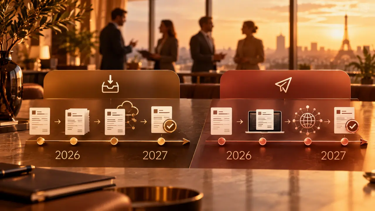 Facture électronique : le calendrier 2026-2027 distingue réception et émission