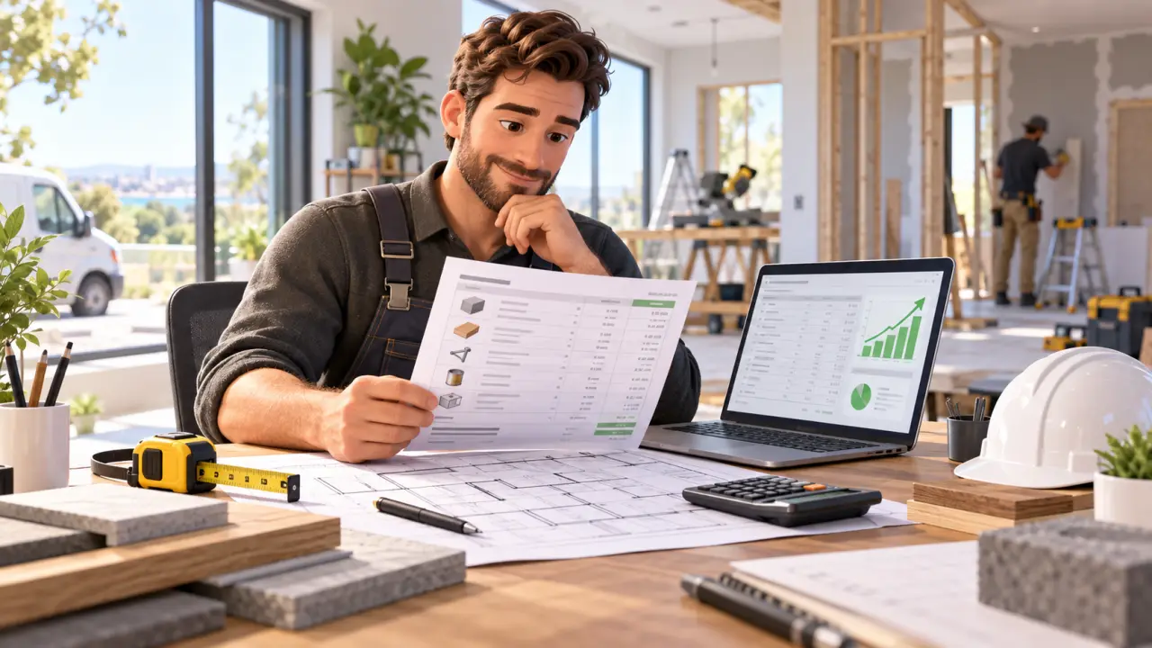 Calcul de la marge sur un devis professionnel