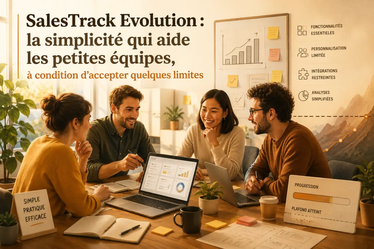 SalesTrack Evolution : la simplicité qui aide les petites équipes, à condition d’accepter quelques limites